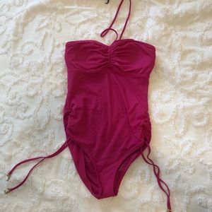 Pink bathing suit
